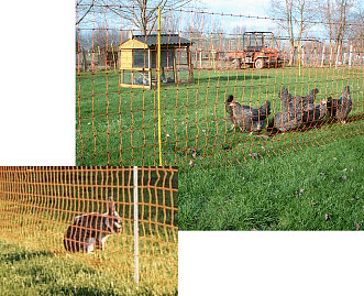 poultry net comes in orange or green