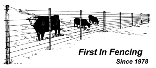 high tensile wire fence for cattle, sheep, and horses drawing