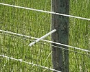 fiberglass offset bracket on Supercote fence