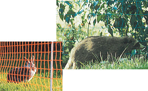 Fast Fence electric netting controls wildlife